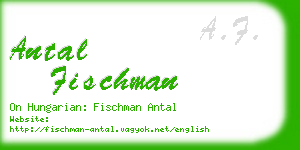 antal fischman business card